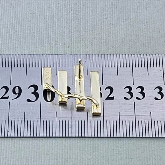 Kendra Scott Dawson Earrings Aqua Kyocera Opal Ear Climber Gold Pl Pierced - Picture 10 of 10